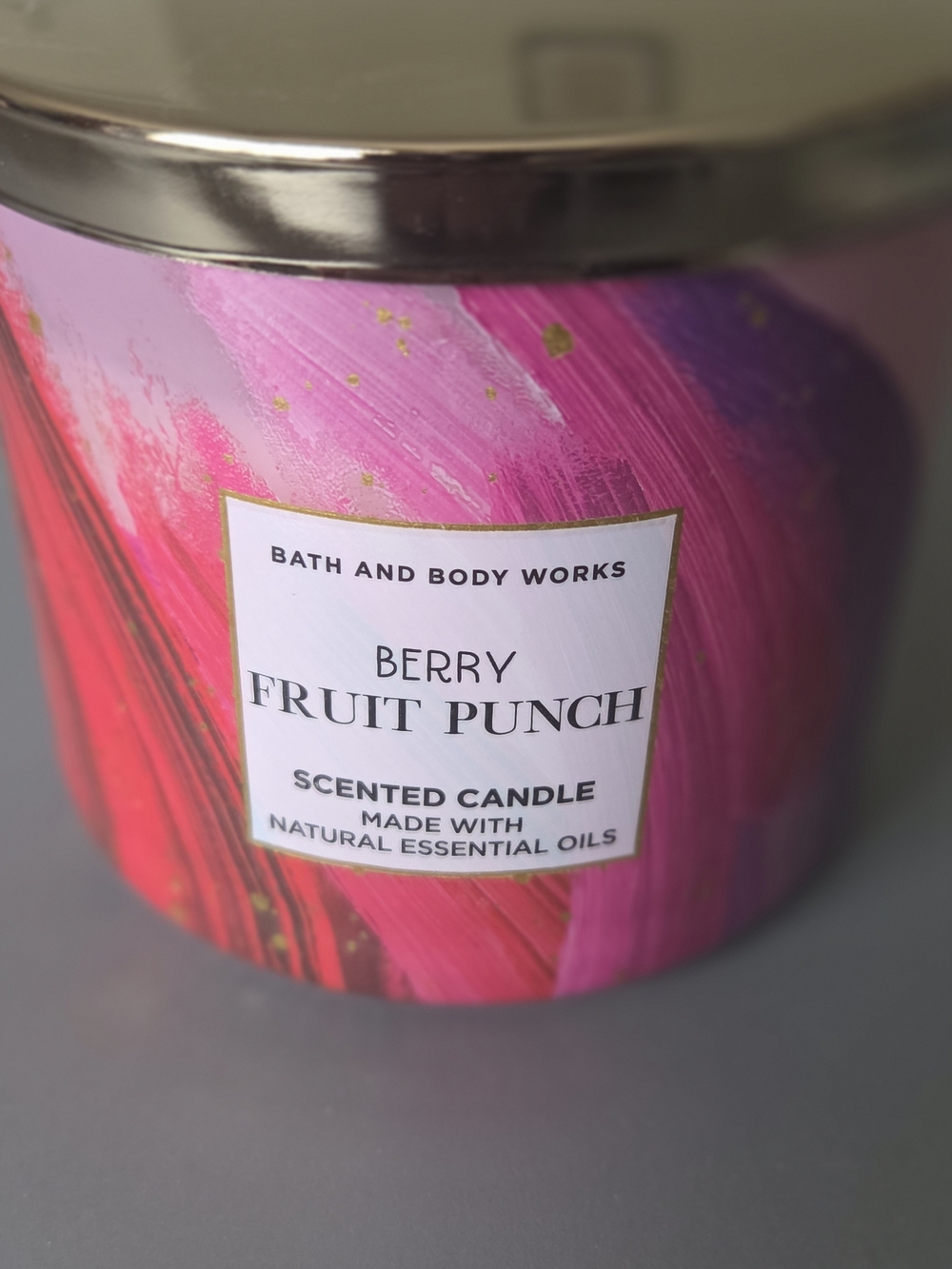 NEW Bath & Body Works Berry Fruit Punch Scented 3 Wick Candle